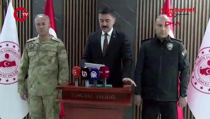Vali Tekbıyıkoğlu: Kayıtlara göre Tunceli'de terörist kalmadı