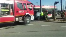 Wypadek tramwaju i auta w Gdańsku