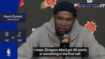 Allen's scoring opens the game up for the Suns - Durant