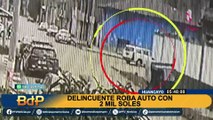 Huancayo: delincuente roba un auto que contenía 2 mil soles y lo abandona