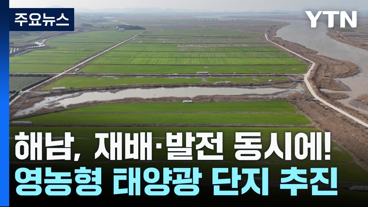 재배·발전을 동시에...해남 '영농형 태양광' 단지 추진 / YTN