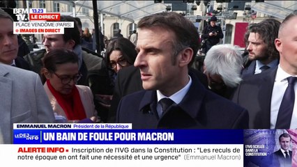 Emmanuel Macron sur l'IVG: "Les forces réactionnaires qui sont à l'œuvre dans beaucoup de démocraties reviennent sur ce droit"