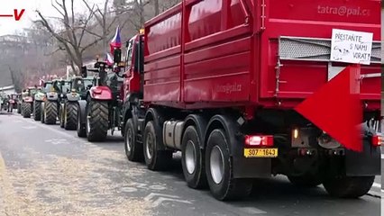 Czech Farmers Protest by Dumping Manure in Front of Government Offices