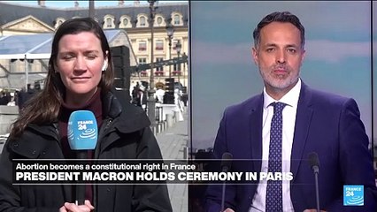 Right to abortion officially added to French constitution at Paris ceremony