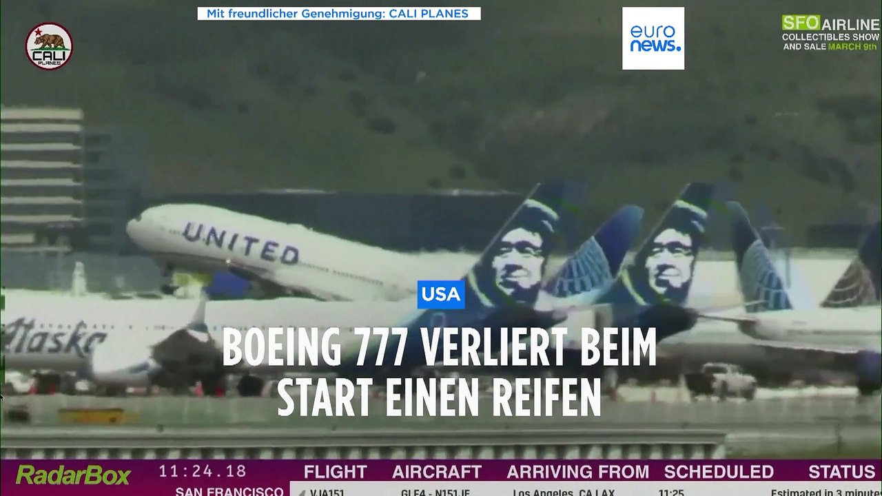 USA: Boeing 777 verliert beim Start einen Reifen