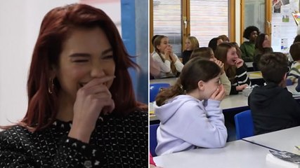 Dua Lipa Surprises Her Old Primary School Year 6 Class 🎉