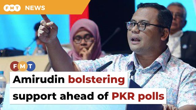 Amirudin shoring up support ahead of PKR polls, says source