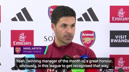 Arteta does not fear the Manager of the Month curse