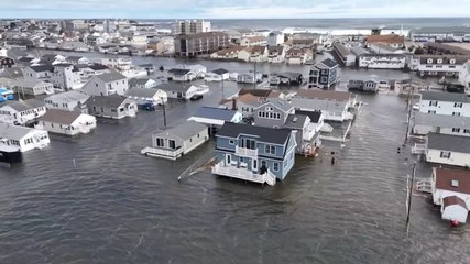 Drone footage shows entire New Hampshire town submerged underwater
