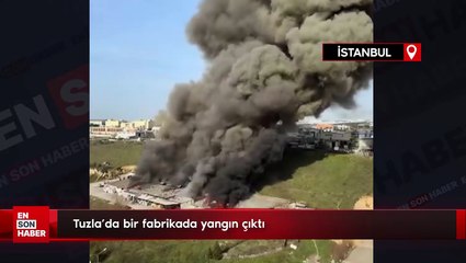 Tuzla'da bir fabrikada yangın çıktı