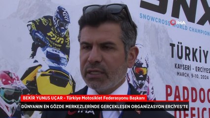 FIM Dünya Kar Motosikleti Şampiyonası Erciyes'te başlıyor