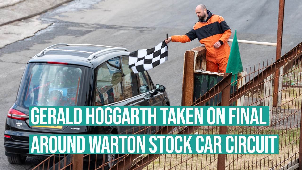 Funeral lap of honour at Warton Stock Car Club for stalwart Gerald Hoggarth