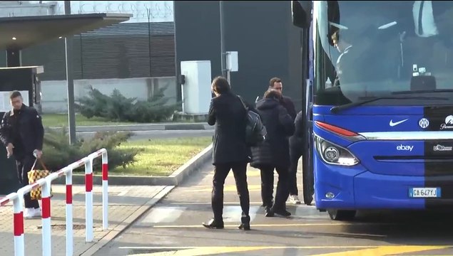 Inter, Supercoppa italiana: l'arrivo in aeroporto con destinazione Arabia Saudita