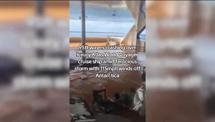 Onde di 30 metri colpiscono una nave da crociera