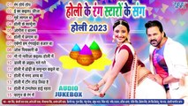 होली के रंग स्टारों के संग 2023 - Jukebox _ सुपरहिट टॉप 15 होली गीत _ Latest Holi Songs Wave Music