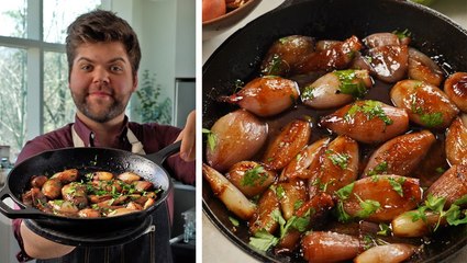 How to Make Maple-Balsamic Roasted Shallots