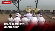 Suasana Upacara Melasti Jelang Nyepi di Pantai Marina Semarang