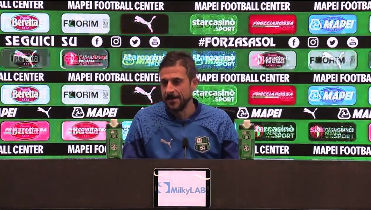 Video Sassuolo, Dionisi: "Domani l'unico ostacolo siamo noi"