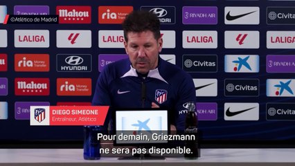 Simeone espère Griezmann contre l'Inter