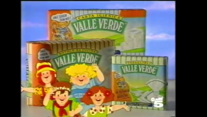 Pubblicità/Bumper anno 1994 Canale 5 - Rotolo da Cucina Valle Verde