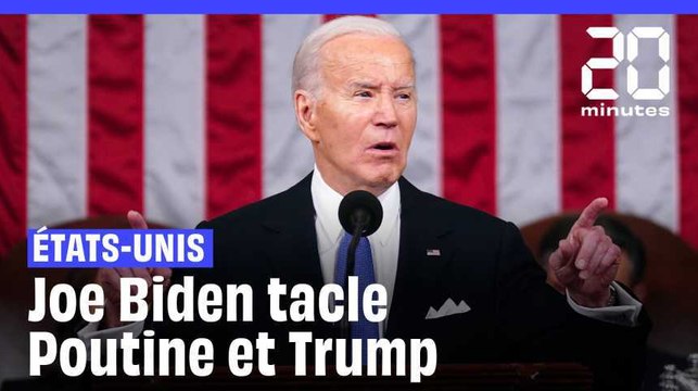 Etats-Unis : Devant le Congrès, Joe Biden tacle Poutine et Donald Trump