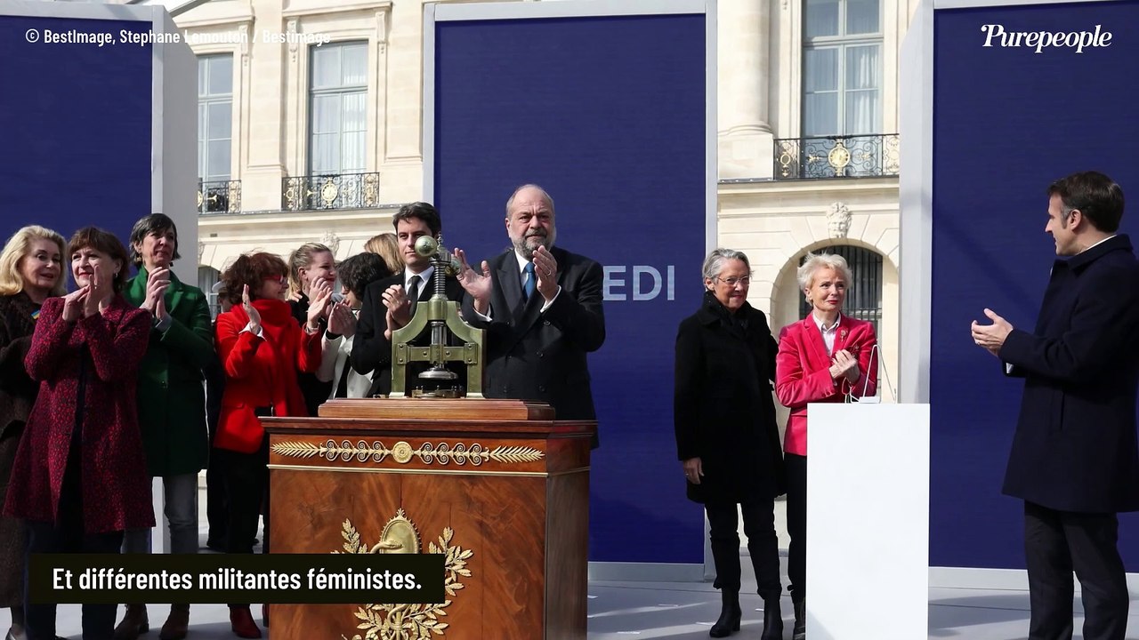 PHOTOS Brigitte et Emmanuel Macron soudés pour un "moment historique", avant un moment de gêne avec Catherine Ringer