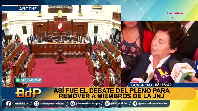Incrementa crisis política: así fue el intenso debate del Congreso para remover a miembros de la JNJ