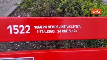 8 marzo, in Piazza Fontana a Milano inaugurata panchina rossa contro la violenza sulle donne