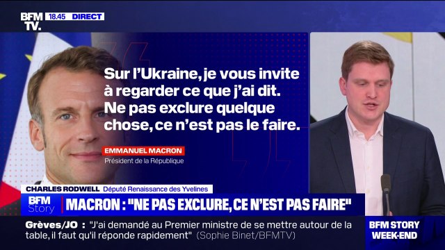 Charles Rodwell (député Renaissance des Yvelines), sur la guerre en Ukraine: Il faut que les pays européens fassent face à leurs responsabilités