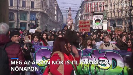 Nőnapon még Afganisztánban is tiltakoztak a nők