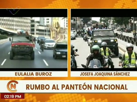 Continúa traslado de restos simbólicos de Eulalia Buroz y Joaquina Sánchez al Panteón Nacional