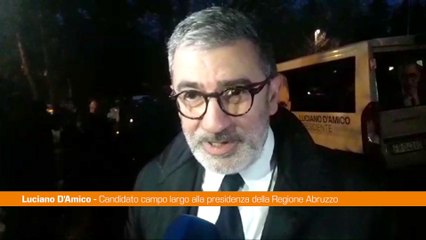 D'Amico "Voglio risolvere i problemi degli abruzzesi"