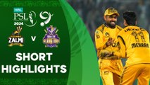 Short Highlights | Peshawar Zalmi vs Quetta Gladiators | Match 25 | HBL PSL 9 | M1Z2U