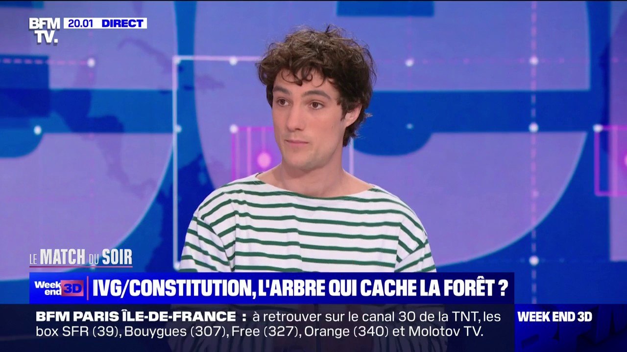 LE MATCH DU SOIR - Pablo Pillaud-Vivien sur l'inscription de l'IVG dans la Constitution: "C'est à mon sens aussi une victoire pour le mouvement féministe mondial"