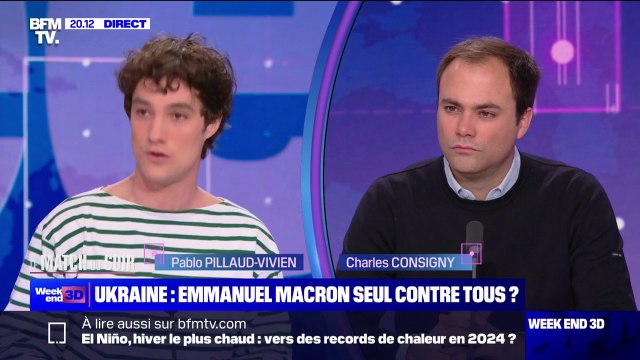 LE MATCH DU SOIR - Pablo Pillaud-Vivien sur l'envoi de troupes au sol en Ukraine: Emmanuel Macron rappelle juste à la Russie que nous disposons d'outils militaires (...) ce qui ne veut pas dire qu'il est un va-t-en-guerre