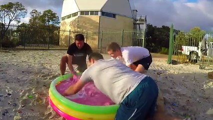 BOWLING BALL Vs. OOBLECK from 45m!