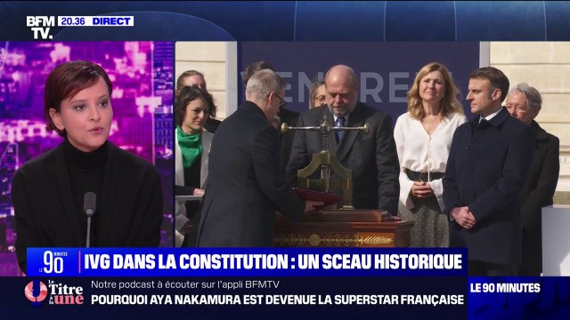 Najat Vallaud-Belkacem (ancienne ministre des Droits des femmes), sur l'IVG dans la Constitution: Il faut vraiment mesurer l'importance de cette nouvelle garantie apportée au droit à l'IVG