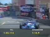 F1 – Michael Schumacher (Benetton Renault V10) laps in qualifying – Monaco 1995