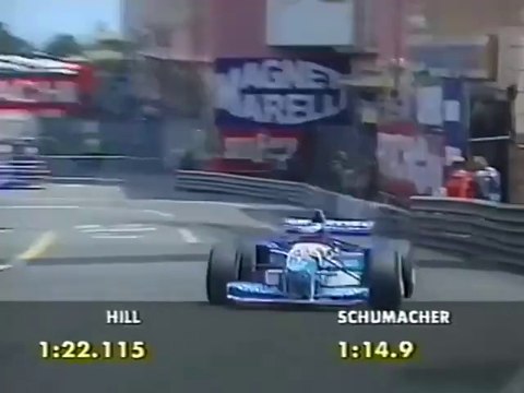 F1 – Michael Schumacher (Benetton Renault V10) laps in qualifying – Monaco 1995