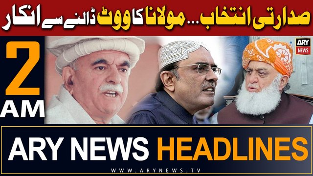 ARY News 2 AM Headlines 9th March 2024 | Maulana Fazl ur Rehman ka Vote Dalne Say Inkaar