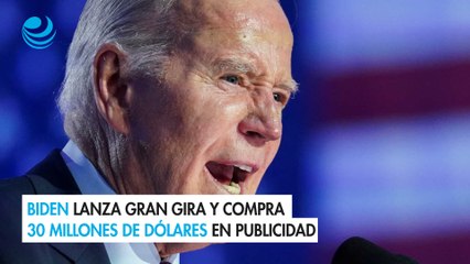 Biden lanza gran gira y compra 30 millones de dólares en publicidad