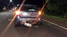 F 1000 colide na traseira de Sandero na Avenida das Pombas com a Rua Ararajuba