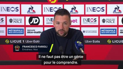 Nice - Farioli : "On vit un moment difficile"