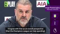 Champions League football will help Spurs' spending - Postecoglou