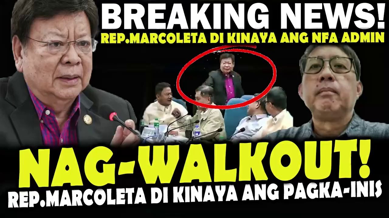 Marcoleta Nag-Walkout sa galit! Di naitago ang pagka-inis dahil sa kapalpakan ng NFA Admin.