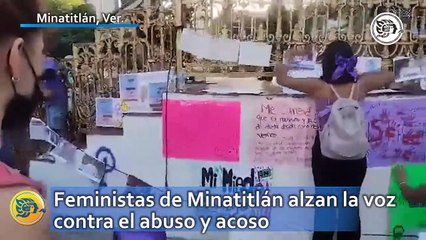 Feministas de Minatitlán alzan la voz contral el abuso y acoso