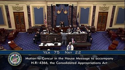 Senado dos EUA aprova pacote para evitar paralisia parcial do governo