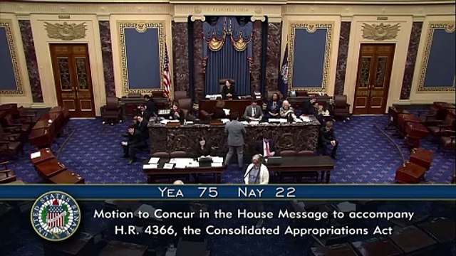 Senado dos EUA aprova pacote para evitar paralisia parcial do governo