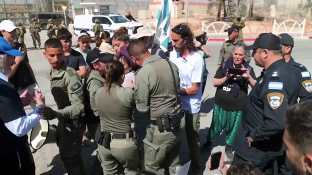 Israeli protesters repeatedly attempting to stop aid deliveries into Gaza to force release of hostages