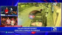 SJL: falsos repartidores asaltan a pareja en parque